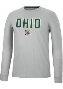 Colosseum Ohio Bobcats Grey Spackler Long Sleeve T Shirt