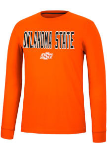 Colosseum Oklahoma State Cowboys Orange Spackler Long Sleeve T Shirt