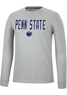 Colosseum Penn State Nittany Lions Grey Spackler Long Sleeve T Shirt