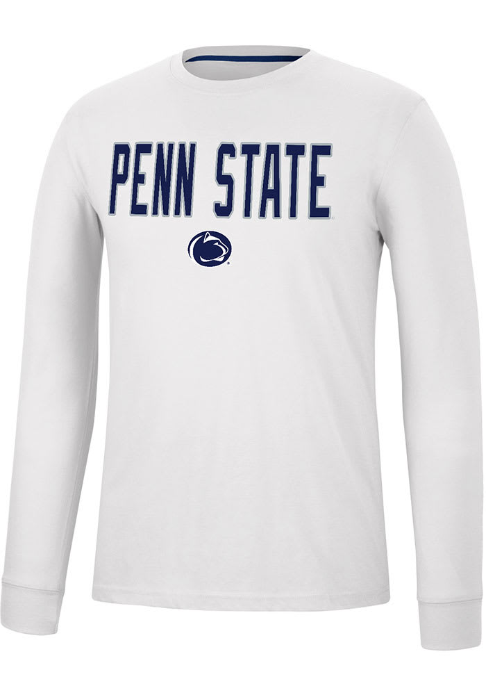 Colosseum Penn State Nittany Lions White Spackler Long Sleeve T Shirt
