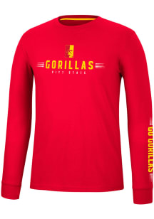 Colosseum Pitt State Gorillas Red Spackler Long Sleeve T Shirt