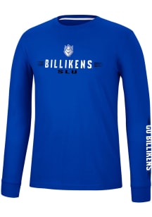 Colosseum Saint Louis Billikens Blue Spackler Long Sleeve T Shirt