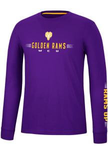 Colosseum West Chester Golden Rams Purple Spackler Long Sleeve T Shirt