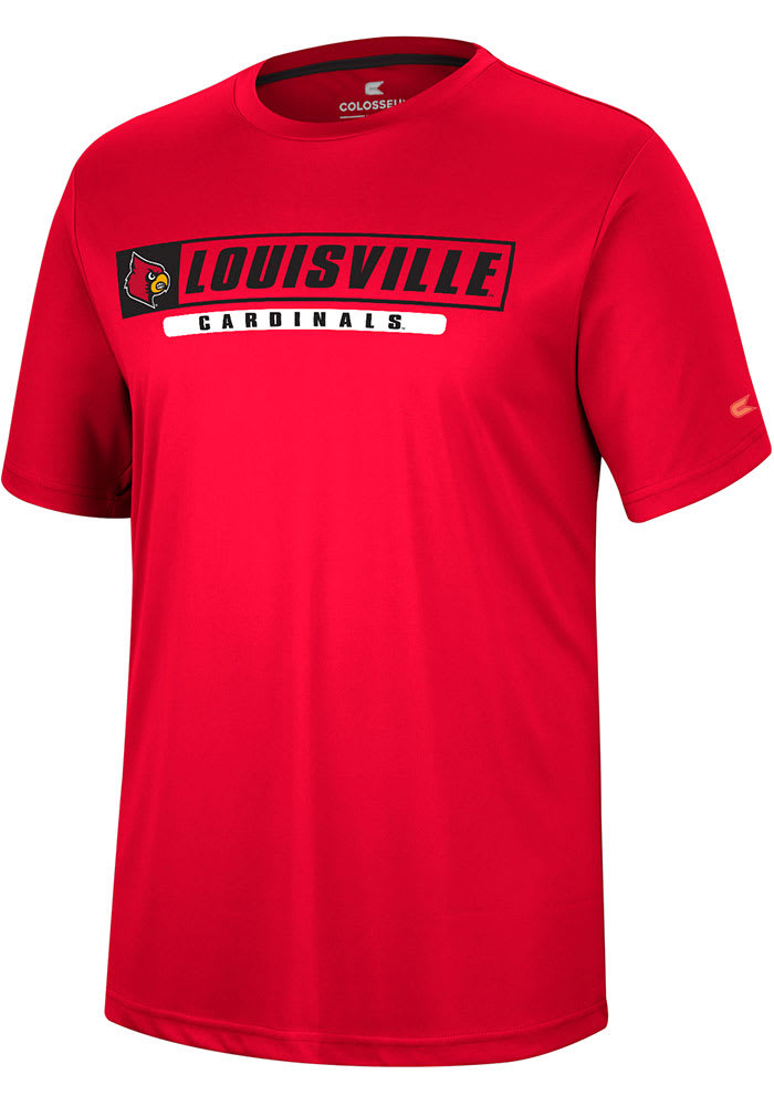 Colosseum Louisville Cardinals Red TY Short Sleeve T Shirt