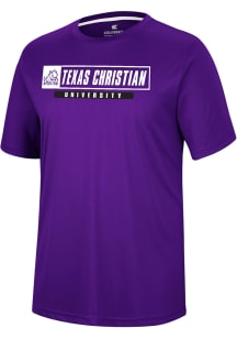 Colosseum TCU Horned Frogs Purple TY Short Sleeve T Shirt