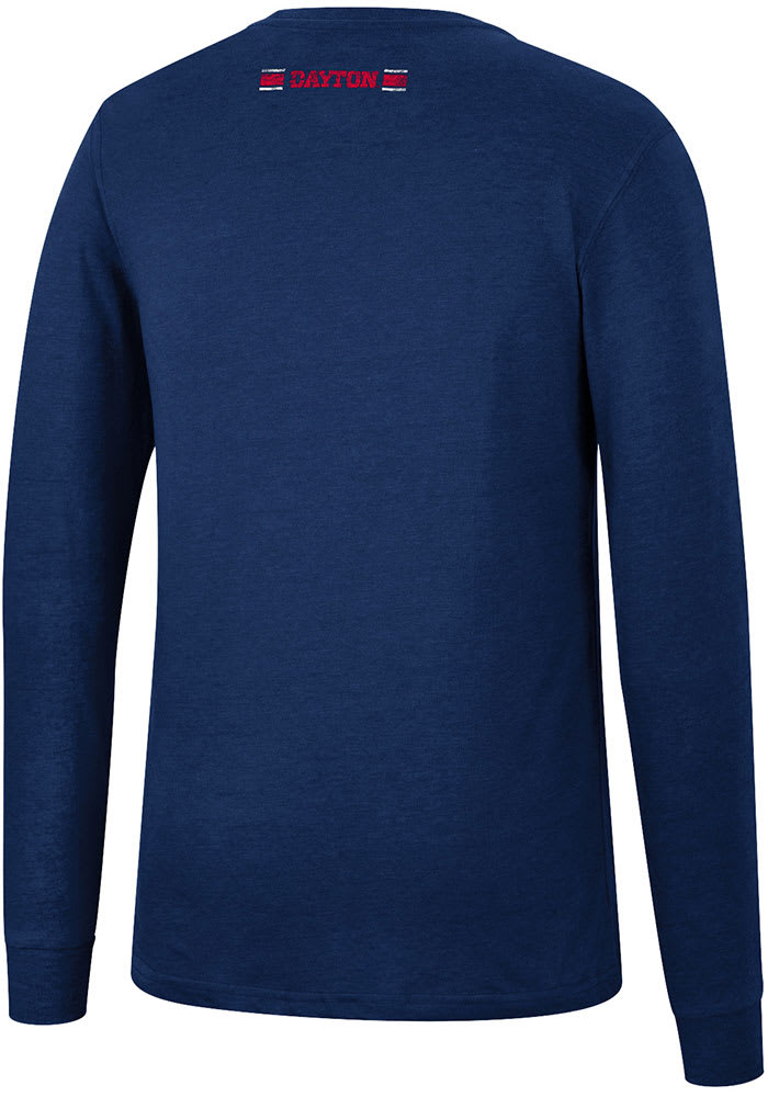 Colosseum Dayton Flyers Navy Blue Webb Long Sleeve T Shirt