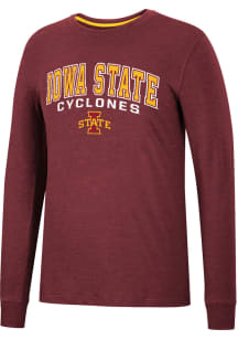 Colosseum Iowa State Cyclones Cardinal Webb Long Sleeve T Shirt