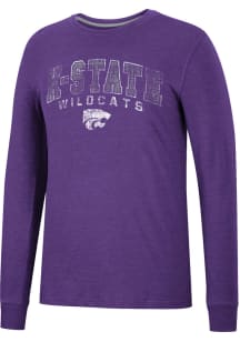 Colosseum K-State Wildcats Purple Webb Long Sleeve T Shirt
