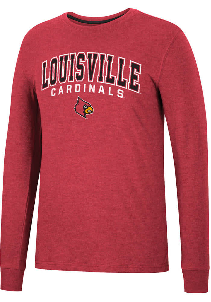 Louisville Cardinals Black Football Long Sleeve Tee Shirt by Champion