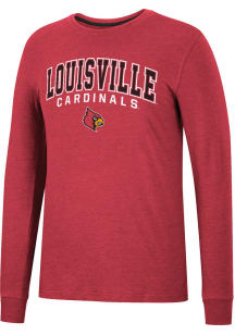 Colosseum Louisville Cardinals Red Webb Long Sleeve T Shirt