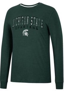 Colosseum Michigan State Spartans Green Webb Long Sleeve T Shirt