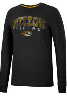 Colosseum Missouri Tigers Black Webb Long Sleeve T Shirt