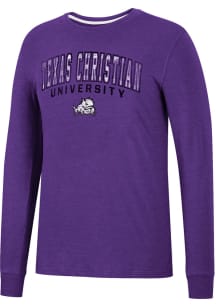 Colosseum TCU Horned Frogs Purple Webb Long Sleeve T Shirt