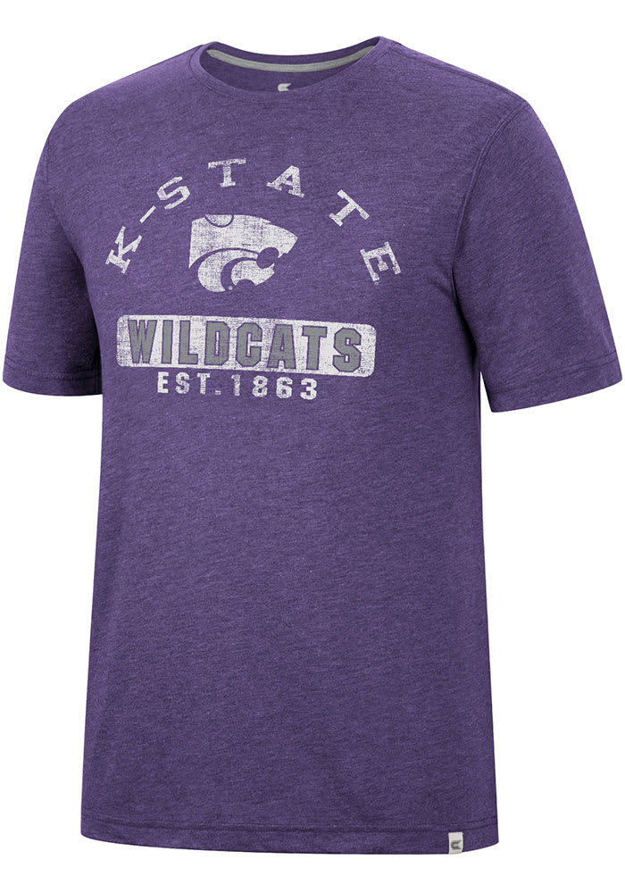 Colosseum K-State Wildcats Purple Zen Philospher Short Sleeve T Shirt