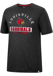 Colosseum Louisville Cardinals Black Zen Philospher Short Sleeve T Shirt