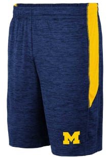 Mens Michigan Wolverines Navy Blue Colosseum Curry Shorts