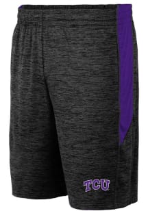Colosseum TCU Horned Frogs Mens Black Curry Shorts