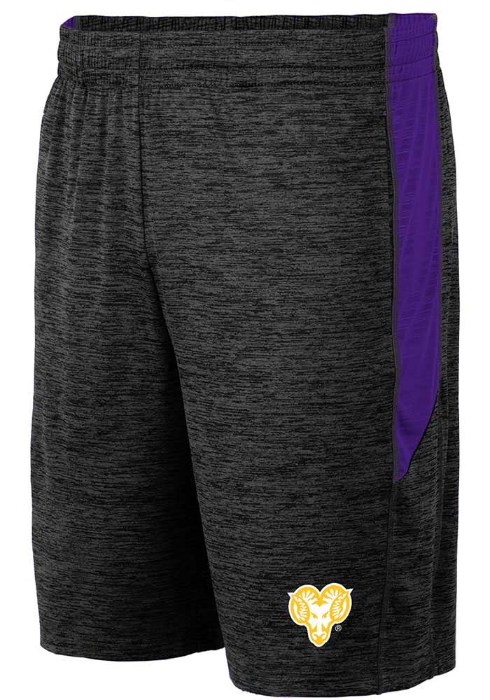 Colosseum West Chester Golden Rams Mens Black Curry Shorts
