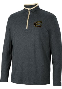 Colosseum Emporia State Hornets Mens Black Tiger Long Sleeve 1/4 Zip Pullover