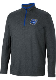 Colosseum Grand Valley State Lakers Mens Black Tiger Long Sleeve 1/4 Zip Pullover