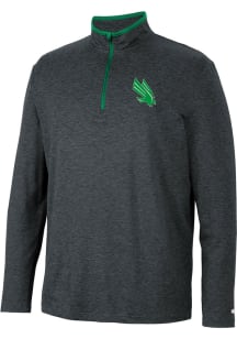 Colosseum North Texas Mean Green Mens Black Tiger Long Sleeve 1/4 Zip Pullover