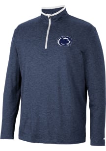 Mens Penn State Nittany Lions Navy Blue Colosseum Tiger 1/4 Zip Pullover