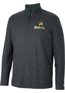 Colosseum Wright State Raiders Mens Black Tiger Long Sleeve 1/4 Zip Pullover