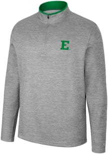 Colosseum Eastern Michigan Eagles Mens Grey Chase Long Sleeve 1/4 Zip Pullover