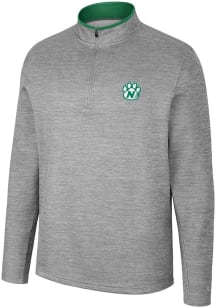 Colosseum Northwest Missouri State Bearcats Mens Grey Chase Long Sleeve 1/4 Zip Pullover
