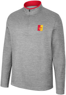 Colosseum Pitt State Gorillas Mens Grey Chase Long Sleeve 1/4 Zip Pullover