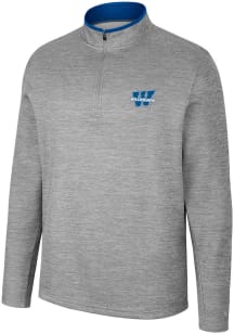 Colosseum Washburn Ichabods Mens Grey Chase Long Sleeve 1/4 Zip Pullover