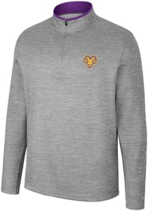 Colosseum West Chester Golden Rams Mens Grey Chase Long Sleeve 1/4 Zip Pullover
