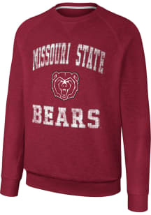 Colosseum Missouri State Bears Mens Maroon Reggie Long Sleeve Crew Sweatshirt