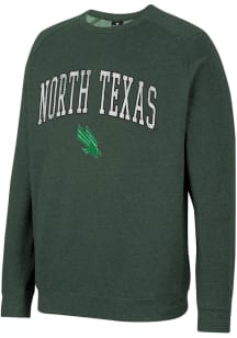 Colosseum North Texas Mean Green Mens Green Parsons Long Sleeve Crew Sweatshirt