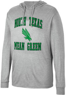 Colosseum North Texas Mean Green Mens Grey Collin Long Sleeve Hoodie