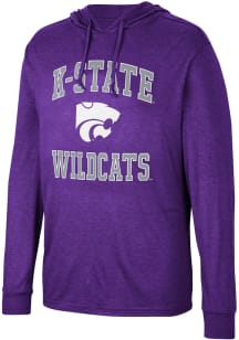 Colosseum K-State Wildcats Mens Purple Collin Long Sleeve Hoodie