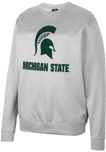 Colosseum Michigan State Spartans Mens Grey Creed Long Sleeve Sweatshirt