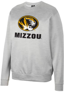 Colosseum Missouri Tigers Mens Grey Creed Long Sleeve Sweatshirt