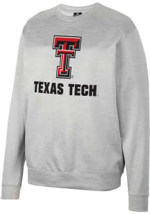 Colosseum Texas Tech Red Raiders Mens Grey Creed Long Sleeve Sweatshirt