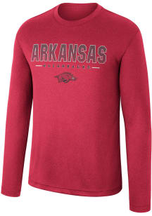 Colosseum Arkansas Razorbacks Crimson Messi Long Sleeve T-Shirt