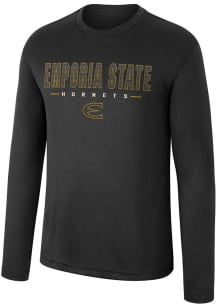 Colosseum Emporia State Hornets Black Messi Long Sleeve T-Shirt