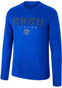 Colosseum Grand Valley State Lakers Blue Messi Long Sleeve T-Shirt