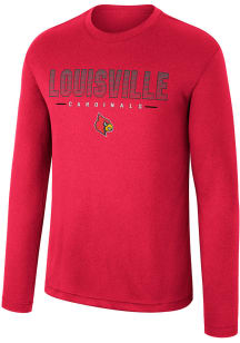 Colosseum Louisville Cardinals Red Messi Long Sleeve T-Shirt
