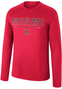 Colosseum Miami RedHawks Red Messi Long Sleeve T-Shirt