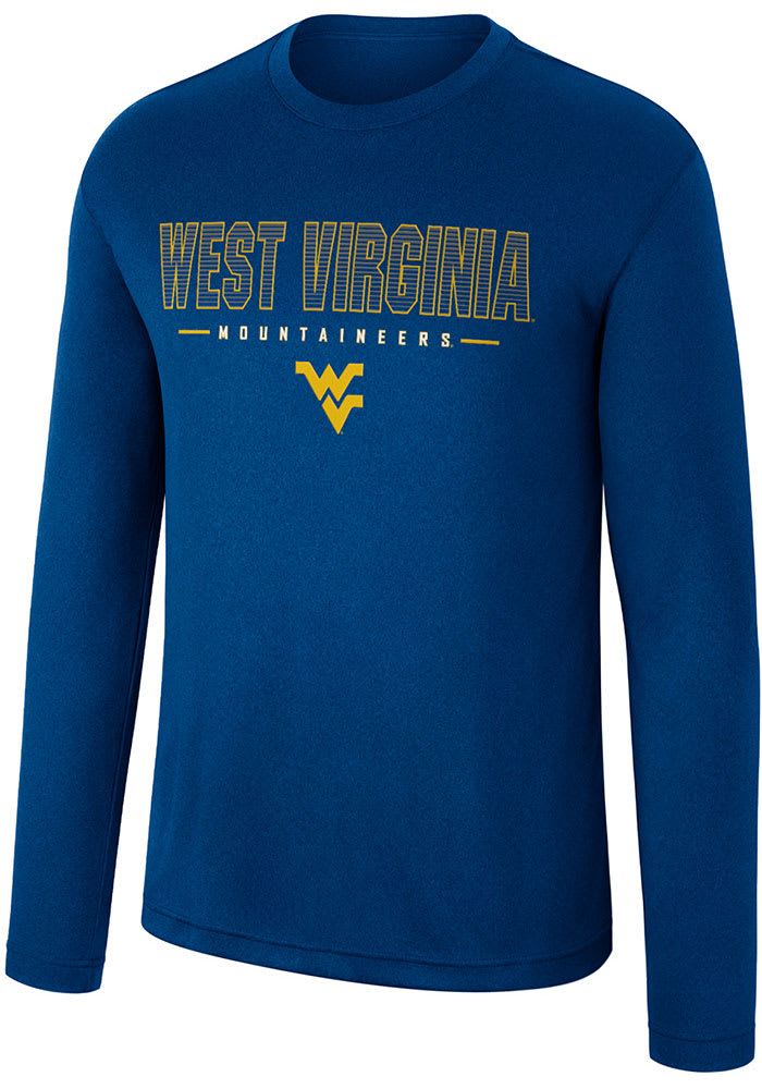 Colosseum West Virginia Mountaineers Navy Blue Messi Long Sleeve T-Shirt