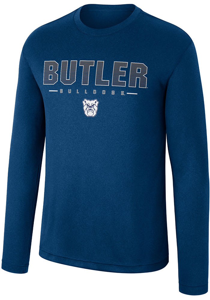 Colosseum Butler Bulldogs Navy Blue Messi Long Sleeve T-Shirt