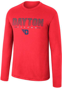 Colosseum Dayton Flyers Red Messi Long Sleeve T-Shirt
