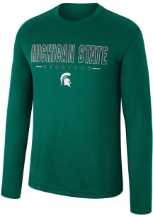 Colosseum Michigan State Spartans Green Messi Long Sleeve T-Shirt