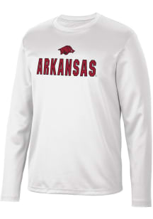 Colosseum Arkansas Razorbacks White Reed Long Sleeve T-Shirt