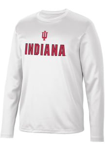 Colosseum Indiana Hoosiers White Reed Long Sleeve T-Shirt
